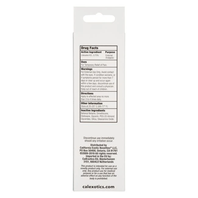 Anal-eze Tube 1.5 Oz. - Material & Safety