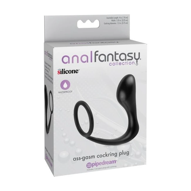 Anal Fantasy Ass-gasm Cockring Plug - Experience Explosive Pleasure with the Anal Fantasy Ass-Gasm Cockring Plug