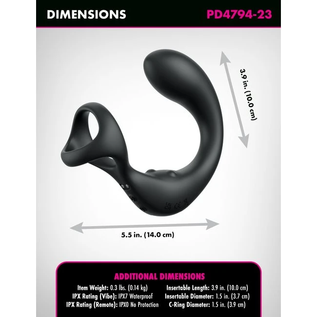 Anal Fantasy Elite Ass-gasm Taint-alizer - Black - How It Feels