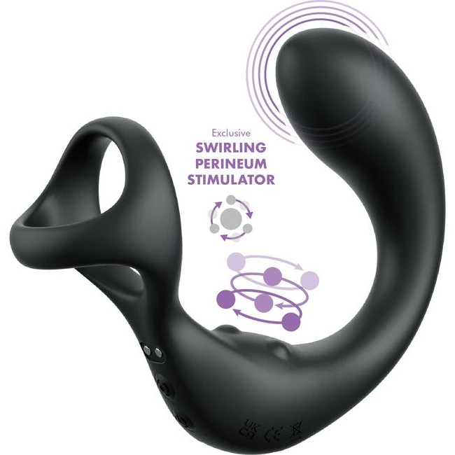 Anal Fantasy Elite Ass-gasm Taint-alizer - Black - Power & Performance
