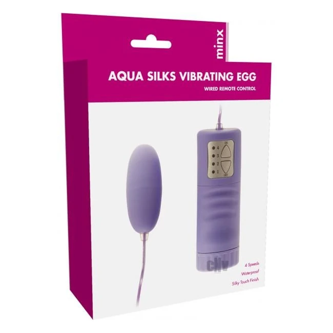 Aqua Silks Vibrating Egg Purple Minx - How It Feels