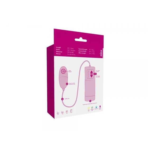 Aqua Silks Vibrating Egg Purple Minx - Vibration Modes