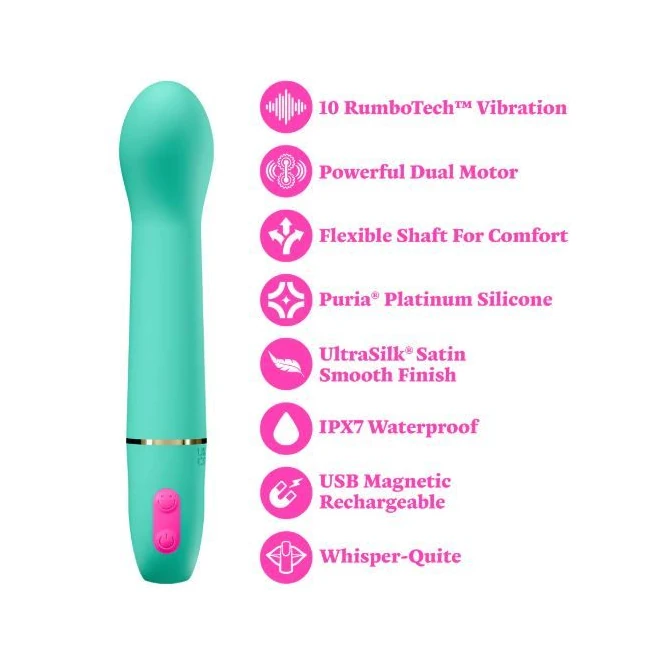 Aria Flirty Af 2.0 Vibe Teal Rechargeable - How It Feels
