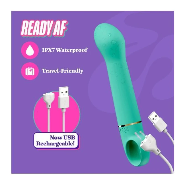 Aria Flirty Af 2.0 Vibe Teal Rechargeable - Power & Performance