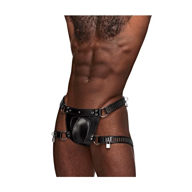 Aries Leather Harness Black O/s - Additional Information