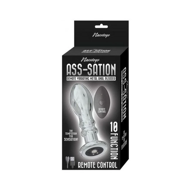 Ass-sation Remote Vibrating Metal Anal Pleaser - Shape & Comfort