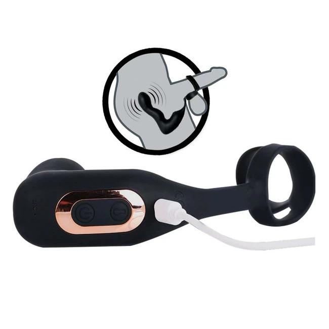 Atomic Inflatable P-spot Vibe Black - Vibration Modes and Stimulation