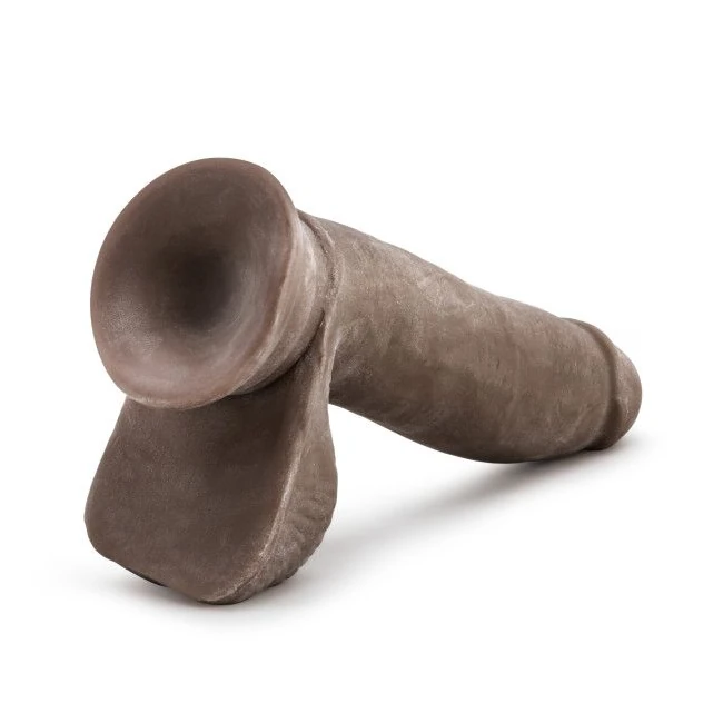 Au Naturel 7 Dildo W/balls Chocolate " - Size & Fit