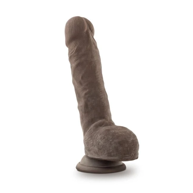 Au Naturel 9 Sensa Feel Dildo Chocolate " - Shape & Texture