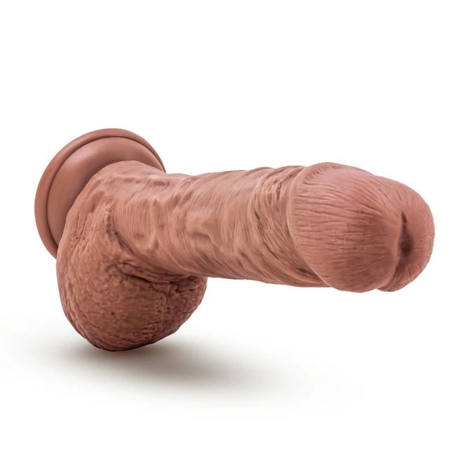 Au Naturel Big Billy 9in Dildo Mocha - Shape & Texture