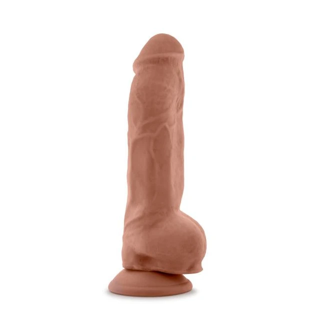 Au Naturel Big Boy 10 Dildo Mocha " - Flexi Shaft Technology