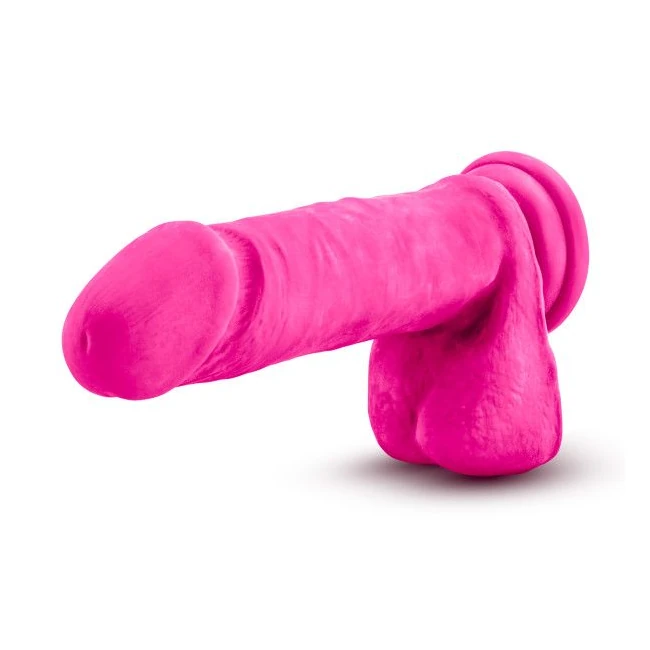Au Naturel Bold Hero 8 in Dildo Pink - Size & Fit