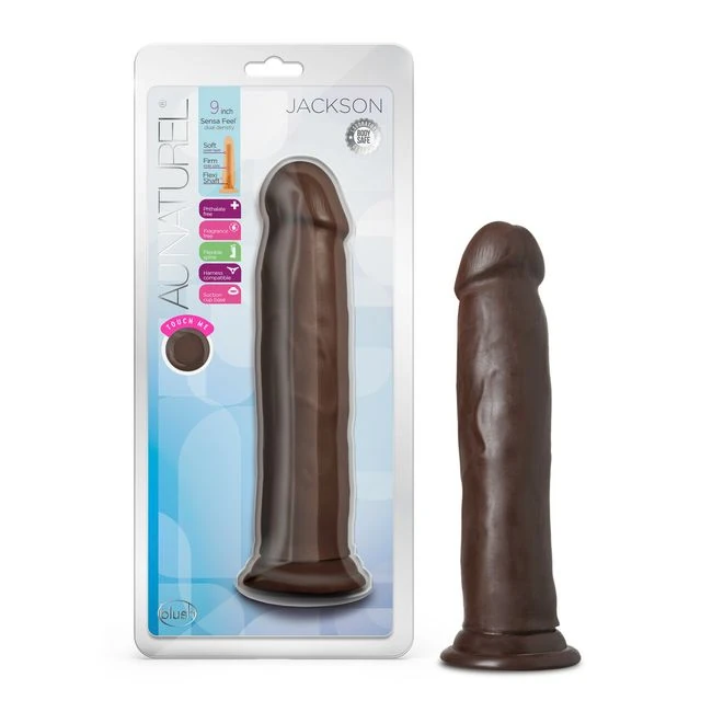 Au Naturel Jackson 9in Dong Chocolate - Shape & Texture