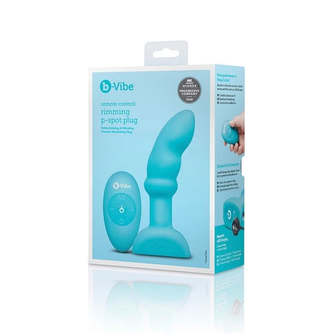 B-vibe Remote Control Rimming P-spot Plug - Explore Deep Prostate and G-Spot Stimulation