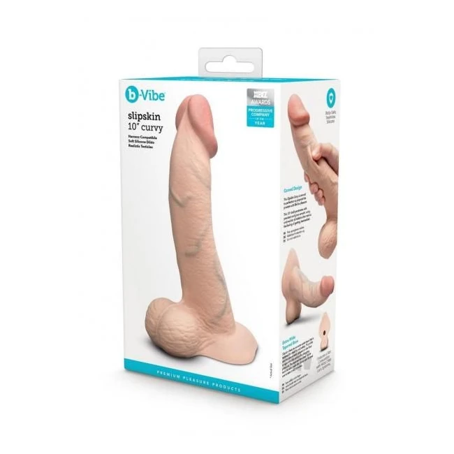 B-vibe Slipskin Dildo Curve 10 Brn - How It Feels