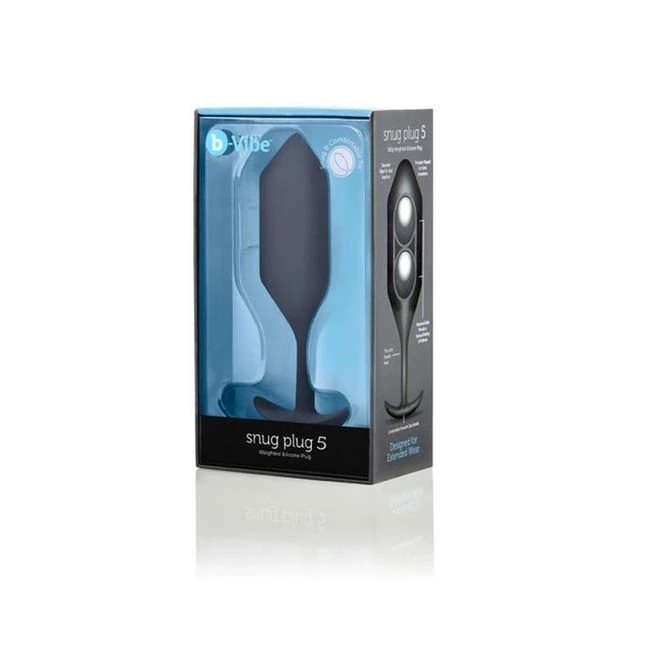 B-vibe Snug Plug 5 Black Large Butt Plug - How It Feels