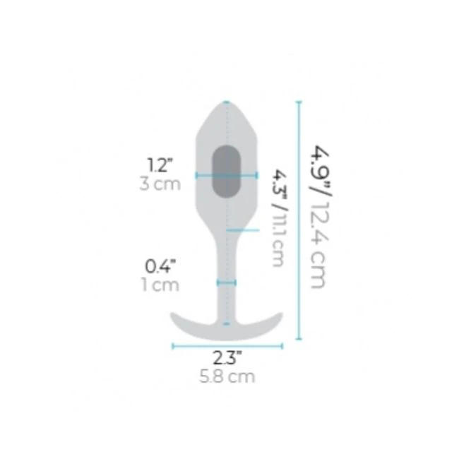 B-vibe Snug Plug Vibrating - Unique Shape for Enhanced Sensation