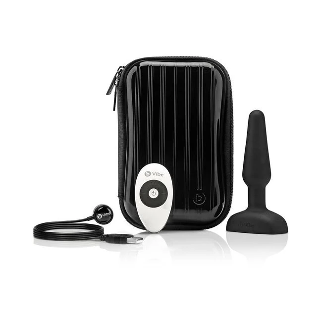 B-vibe Trio Silicone Vibrating Remote Controlled Multispeed Waterproof Anal Play Plug with Travel Ca - Vibration Modes