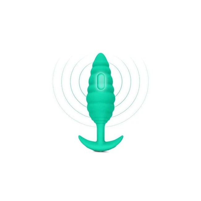 B-vibe Twist Texture Plug Green - Introducing the B-vibe Twist Texture Plug Green