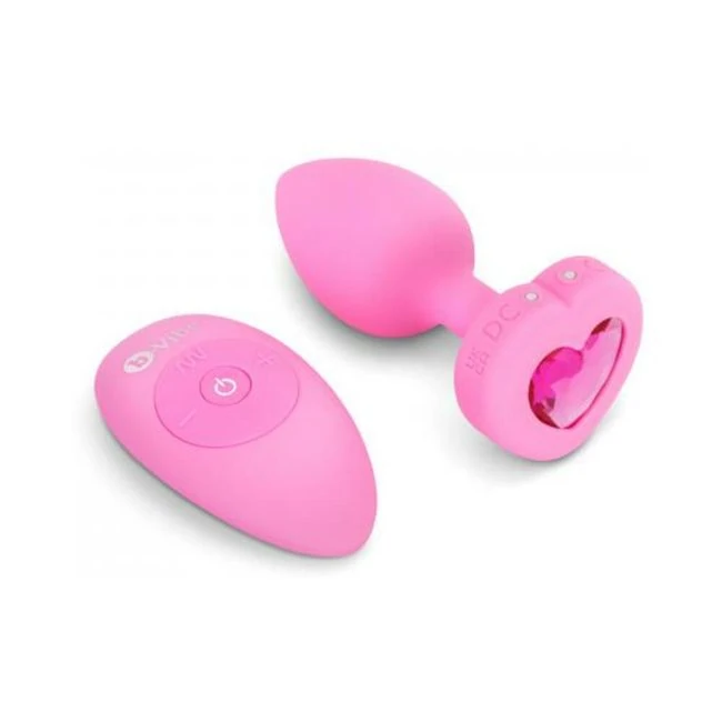 B Vibe Vibrating Heart Shaped Jewel Plug - Available Variations