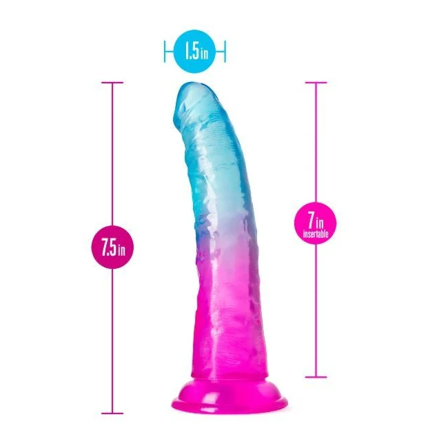 B Yours Beautiful Sky 7 Dildo Sunset " - Size & Fit