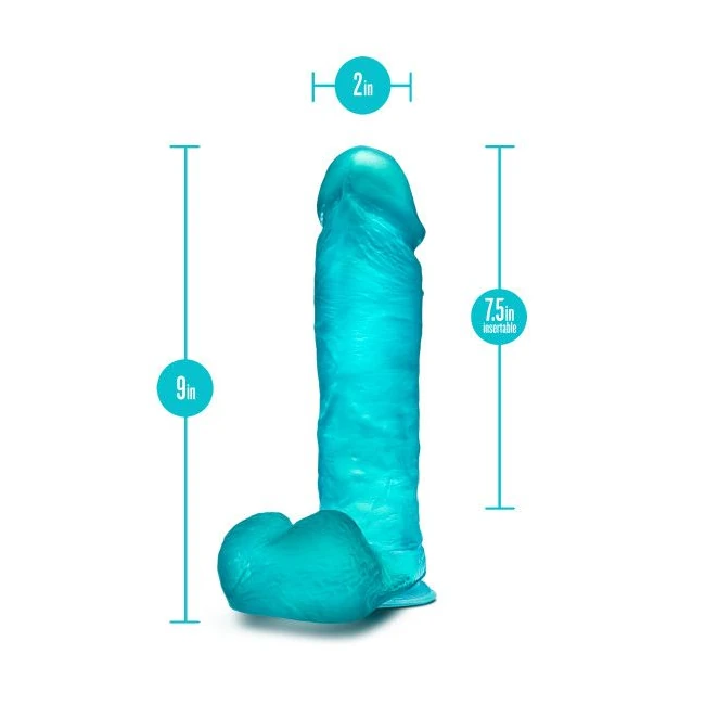 B Yours Plus Mount N Moan Teal - Vibration & Power Features