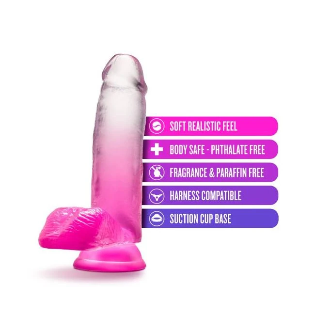 B Yours Sugar Magnolia 7dildo Fuchsia " - Shape &amp; Feel in Use