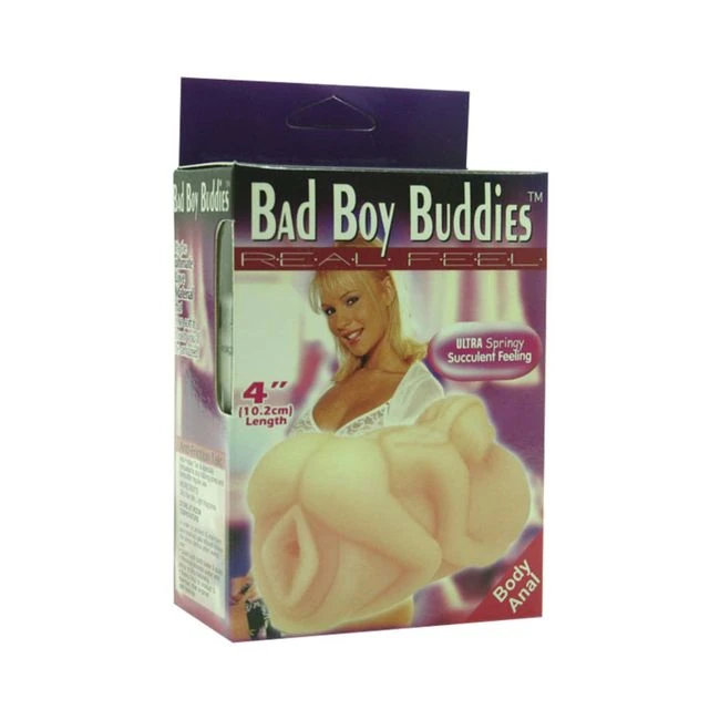 Bad Boy Buddies Real Feel Body Anal Stroker Beige - Shape & Comfort