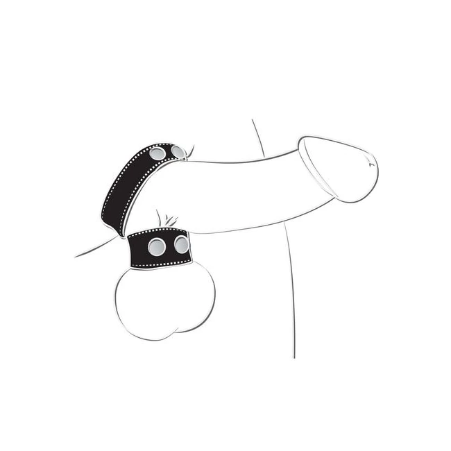 Ballgear Cock Strap W/ Ball Stretcher Black - Strap, Stretcher and Core Specs