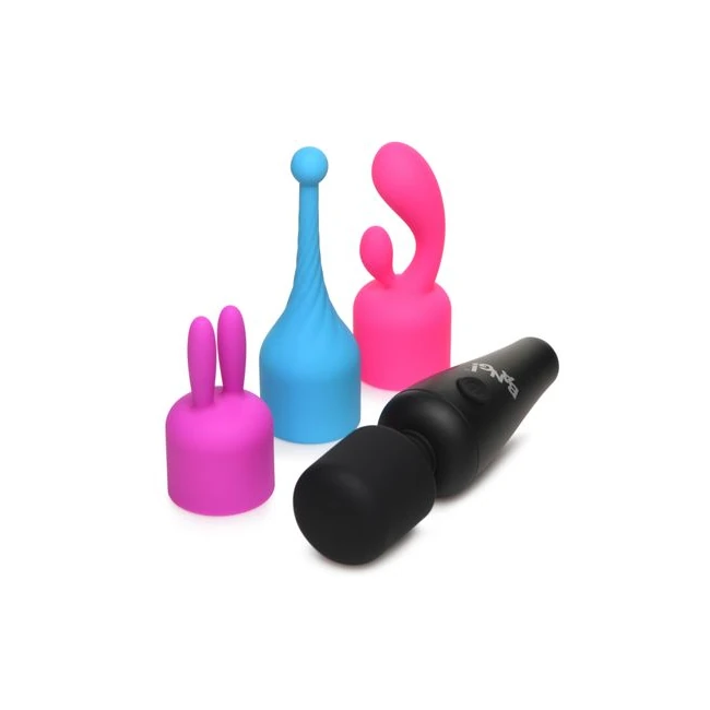 Bang! 10x Mini Wand W/ 3 Attachments - Attachments & Versatile Stimulation