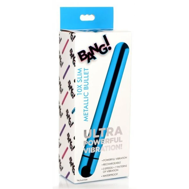 Bang! 10x Slim Metallic Bullet - Experience Intensity and Versatility
