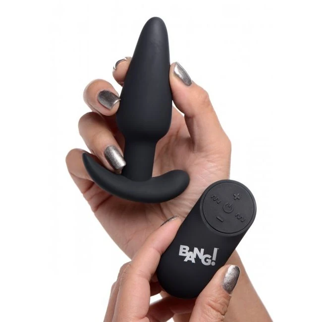 Bang! 21x Vibrating Silicone Butt Plug W/ Remote - How It Feels