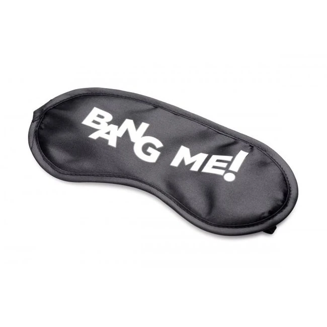 Bang! Duo Blast C Ring Butt Plug Bullet & Blindfold Kit Black - Additional Features and Included Accessories