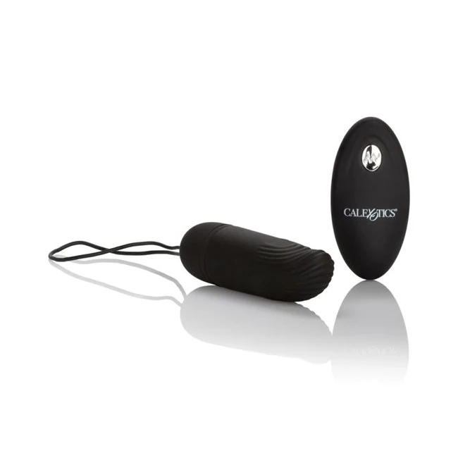 Battery Remote Control G - Experience the Silicone Remote Ridged G Black Vibrator