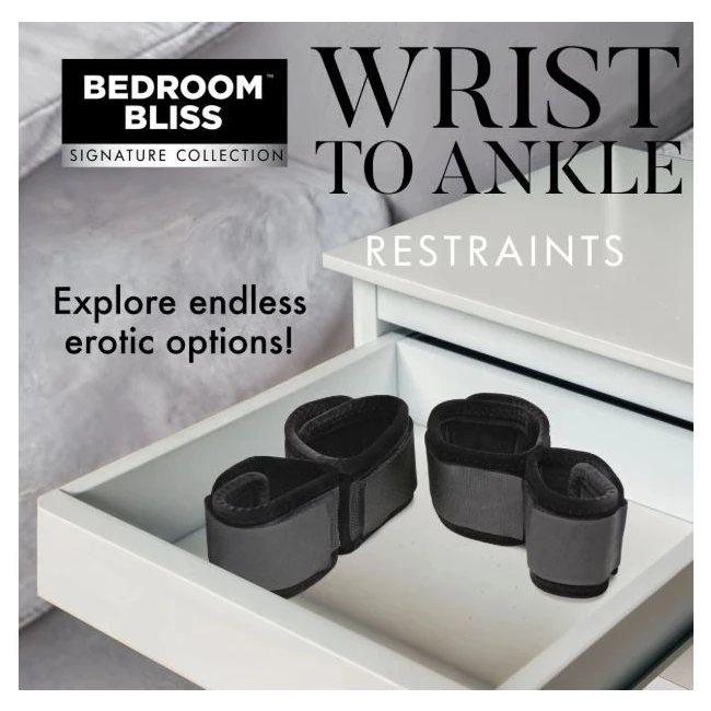 Bedroom Bliss Wrist to Ankle Restraints - Hardware & Fasteners
