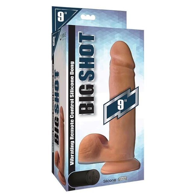Big Shot 9 in Vibrating Remote Control Silicone Dong W/ Balls Vanilla - What Is the Big Shot 9 in Vibrating Remote Control Silicone Dong W/ Balls Vanilla?