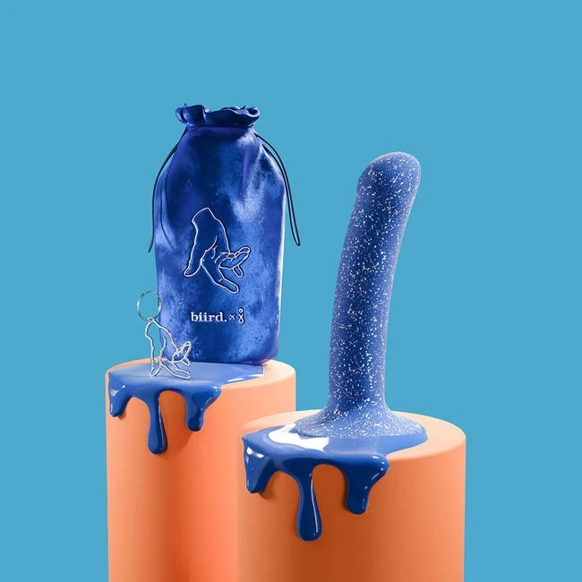 Biird Bae 5.9 In. Soft Silicone Dildo with Suction Cup Base Jouissance Club Edition - Material & Feel