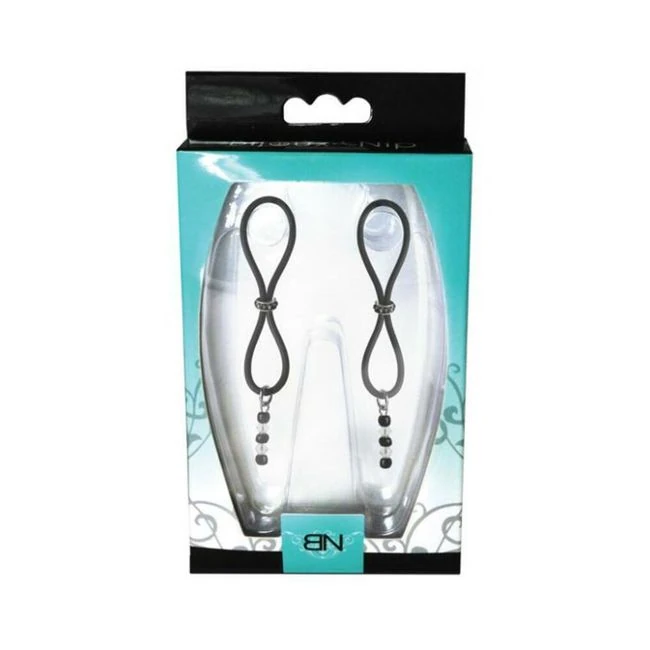 Bijoux De Nip Nipple Halos Black Gem Slider Black Clear - Overview