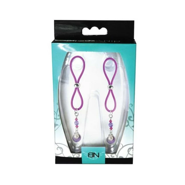 Bijoux De Nip Nipple Halos Clam Charm Purple Body Jewelry - Overview