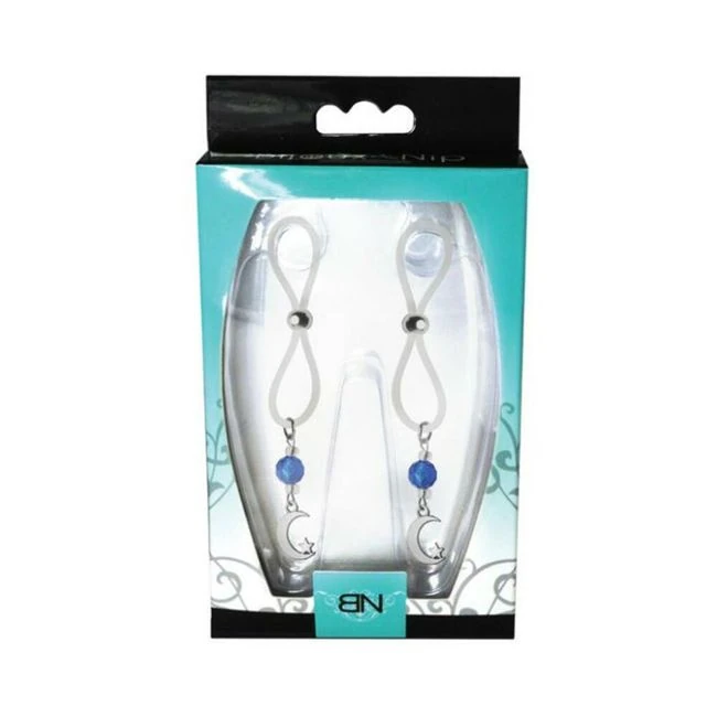 Bijoux De Nip Nipple Halos Moon & Star Charm Blue Clear - Overview