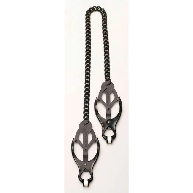 Butterfly Clamp w/ Link Chain - Solid Metal Build in Two Finishes