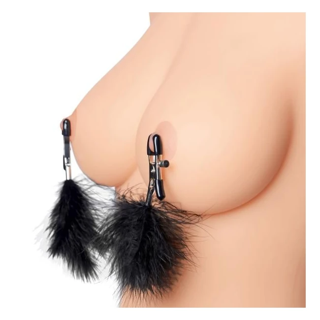 Black Feather Nipple Clamps - Overview