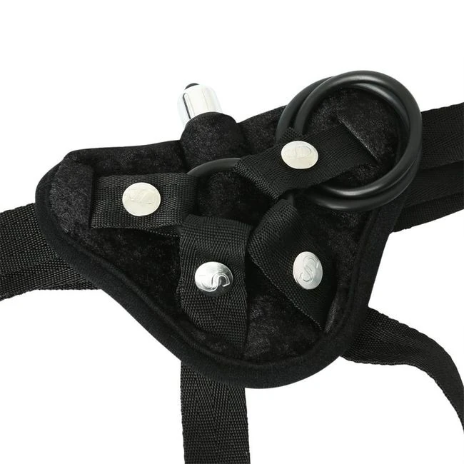 Black Harness W/mini Vibe - Design and Material Composition