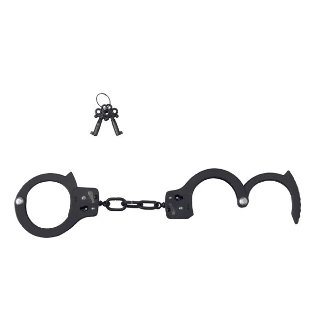 Black Single Lock Handcuffs - Hardware & Fasteners