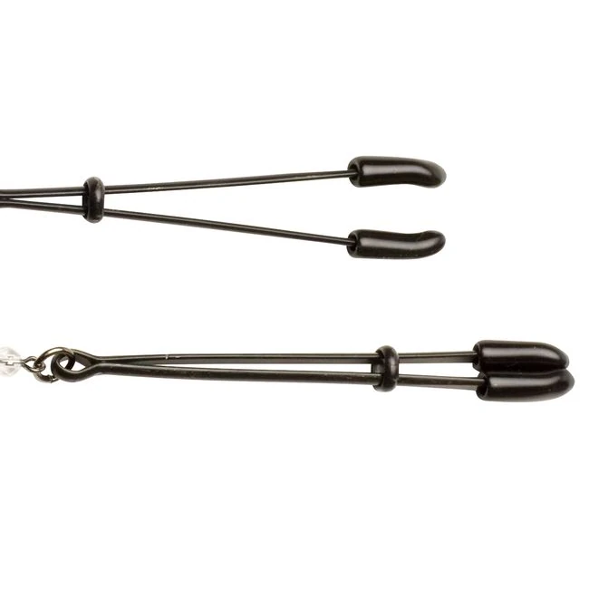 Black Tweezer Clamp Black W/beads - Material & Safety