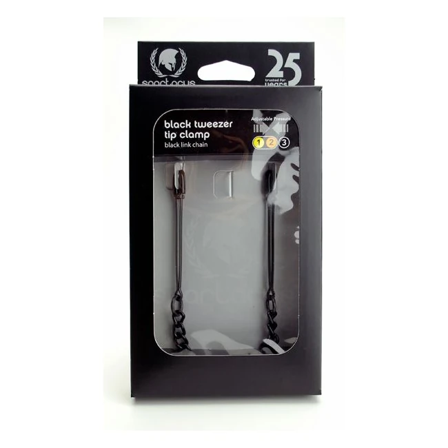 Black Tweezer Clamp W/link Chain - Hardware & Fasteners