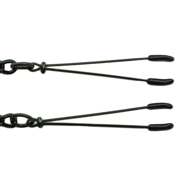 Black Tweezer Clamp W/link Chain - Comfort & Fit