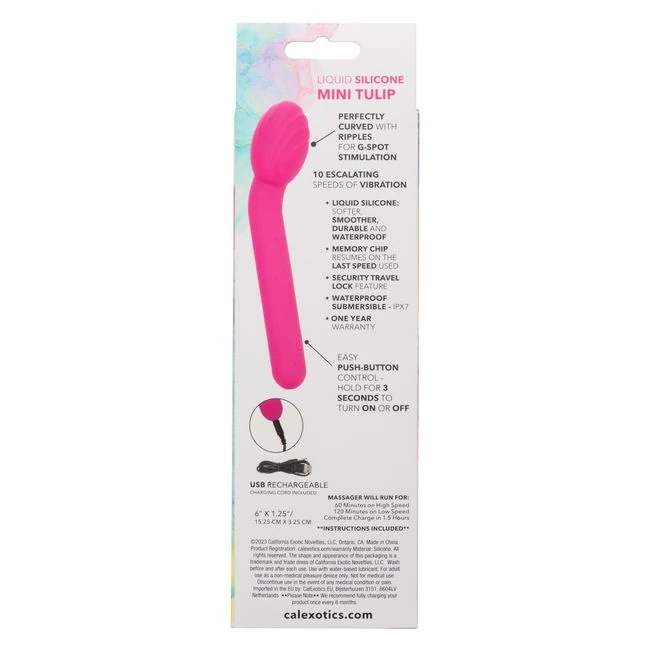 Bliss Liquid Silicone Mini Tulip - Vibration Modes