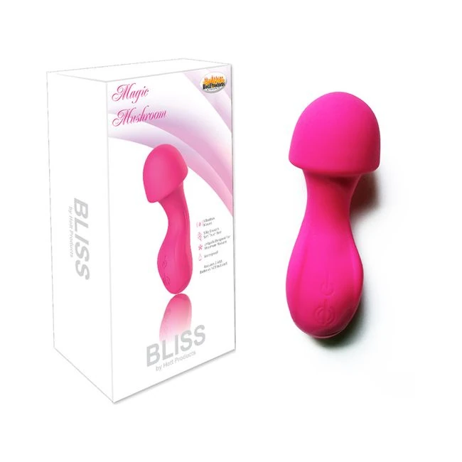 Bliss Magic Mushroom Pink Wand Massager - How It Feels