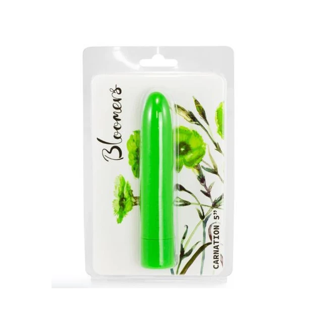 Bloomers Carnation Vibrator 5in Green - How It Feels